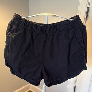 Madewell Black Cotton Shorts Lightweight Comfort Fit